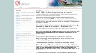 
                            9. HUB B2B, Unimatica risponde ai quesiti | News | CNDCEC
