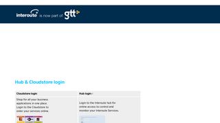 
                            5. Hub & Cloudstore login | Interoute - Deutschland
