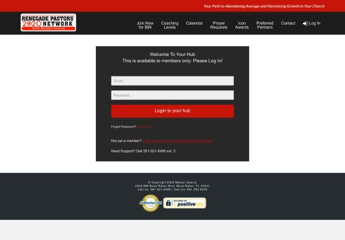 
                            8. Hub Login | Renegade Pastors Network
