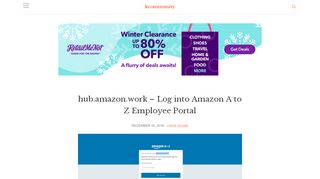 
                            2. hub.amazon.work - Log into Amazon A to Z Employee Portal -