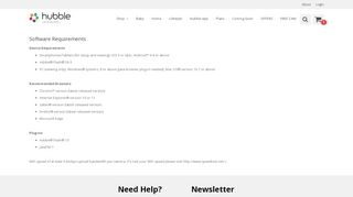 
                            2. Hubbleconnected.com – Software Requirements