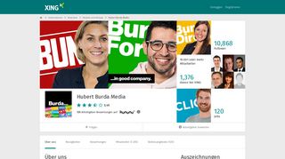 
                            10. Hubert Burda Media als Arbeitgeber | XING Unternehmen