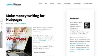 
                            10. Hubpages 101: Make money writing for Hubpages - SeedTime