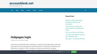 
                            9. Hubpages login - www.hubpages.com - Sign in guide