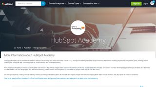 
                            11. HubSpot Academy - Alison