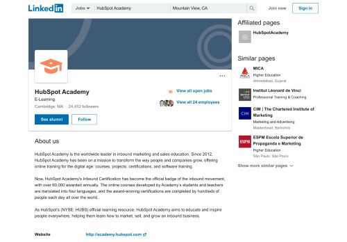 
                            7. HubSpot Academy | LinkedIn