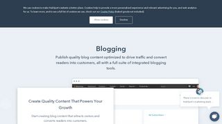 
                            12. HubSpot Blogging Software