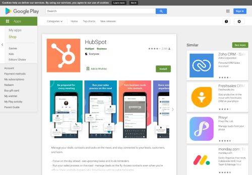 
                            12. HubSpot (CRM & Sales) - Apps on Google Play