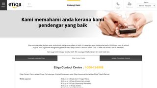 
                            8. Hubungi Kami | Etiqa Insurance and Takaful