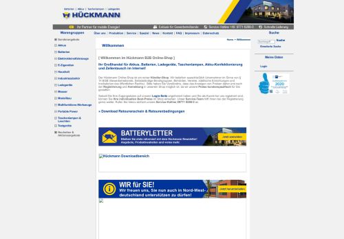 
                            1. Hückmann - Ihr B2B Shop für Akkus, Batterien, Taschenlampen und ...