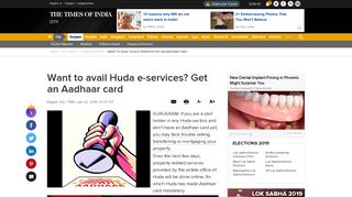 
                            11. Huda: Want to avail Huda e-services? Get an Aadhaar card | Gurgaon ...