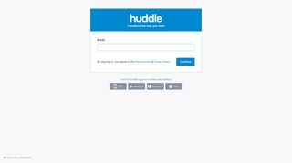 
                            1. Huddle: Sign In
