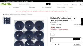 
                            10. Hudson 43 Candle & Light 9 pk Tealights-Mood Indigo | JOANN