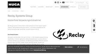 
                            11. HUGA | Umwelt | Reclay Systems Group