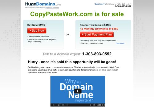 
                            9. HugeDomains.com - CopyPasteWork.com is for sale (Copy Paste Work)