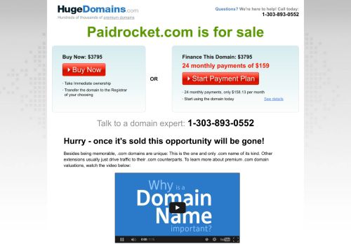 
                            5. HugeDomains.com - Paidrocket.com is for sale (Paidrocket)