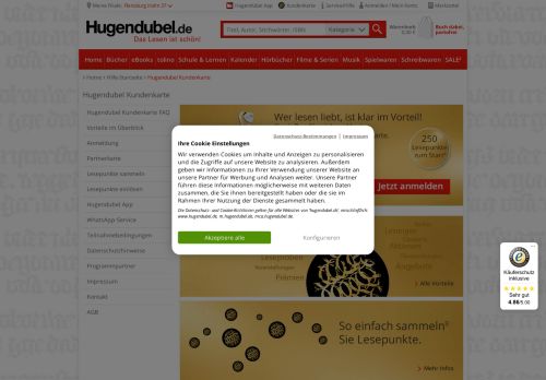 
                            11. Hugendubel > Hilfe-Startseite > Hugendubel Kundenkarte