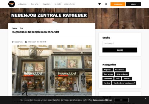 
                            6. Hugendubel: Nebenjob im Buchhandel | NEBENJOB-ZENTRALE