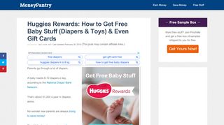 
                            13. Huggies Rewards: How to Get Free Baby Stuff (Diapers & Toys ...