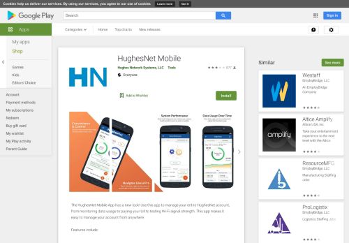 
                            10. HughesNet Mobile – Apps no Google Play