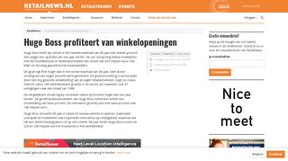 
                            8. ​Hugo Boss profiteert van winkelopeningen - RetailNews.nl