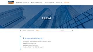 
                            3. HUK24: Adresse & Versicherungs-Portrait (Details) - FinanceScout24