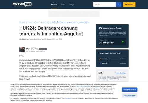 
                            8. HUK24: Beitragsrechnung teurer als im online-Angebot Seite 2 ...