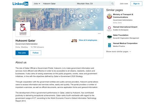 
                            6. Hukoomi Qatar | LinkedIn