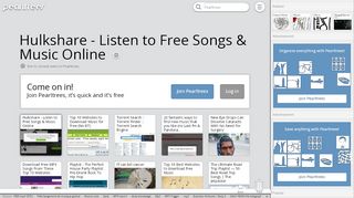 
                            7. Hulkshare - Listen to Free Songs & Music Online | Pearltrees