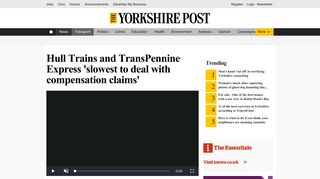 
                            11. Hull Trains and TransPennine Express 'slowest to deal with ...