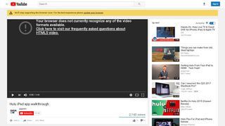 
                            12. Hulu iPad app walkthrough - YouTube