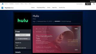 
                            9. Hulu on PS4 | Official PlayStation™Store US
