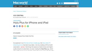 
                            4. Hulu Plus for iPhone and iPad | Macworld