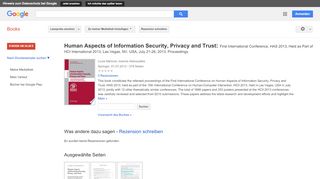 
                            5. Human Aspects of Information Security, Privacy and Trust: First ...