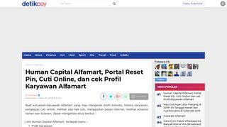 
                            6. Human Capital Alfamart, Portal Reset Pin, Cuti Online, dan cek Profil ...