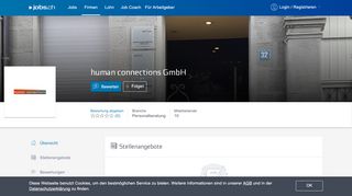 
                            11. human connections - 1 offene Stelle auf jobs.ch