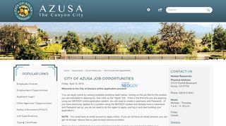 
                            11. Human Resources | Azusa, CA - Official Website - Government Jobs