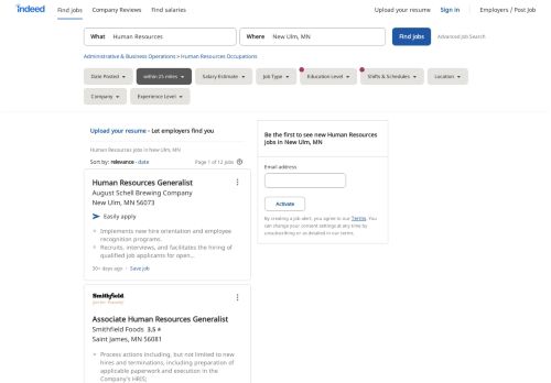 
                            13. Human Resources Jobs, Employment in New Ulm, MN | Indeed.com