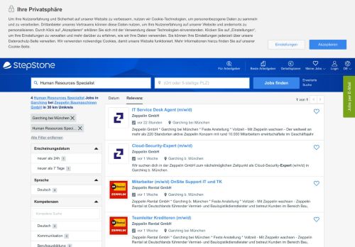 
                            10. Human Resources Specialist Jobs in Garching bei München bei ...