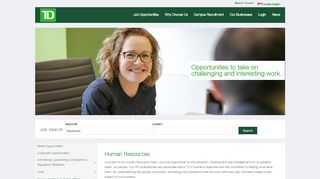 
                            8. Human Resources - the TD Career site! - TD Bank