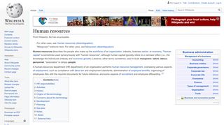 
                            13. Human resources - Wikipedia