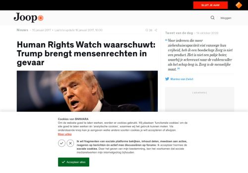 
                            11. Human Rights Watch waarschuwt: Trump brengt mensenrechten in ...