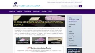 
                            5. Human STR Profiling Cell Authentication Service - ATCC