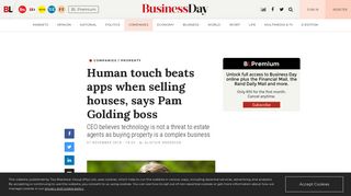 
                            11. Human touch beats apps when selling houses, says Pam Golding boss