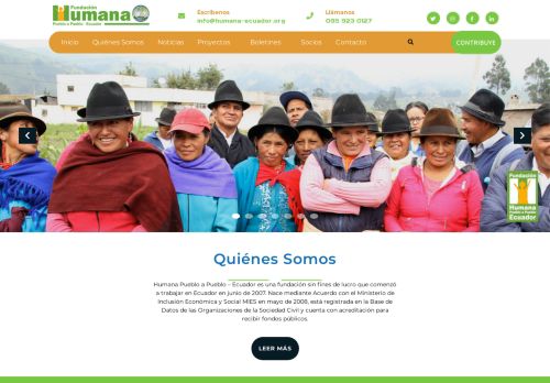 
                            9. Humana Ecuador: Inicio