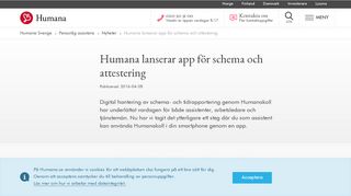 
                            3. Humana lanserar app för schema och attestering