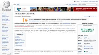 
                            12. Humanitas University - Wikipedia