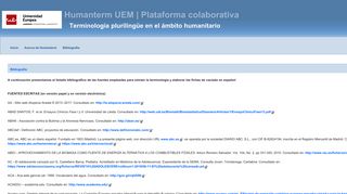 
                            12. Humanterm UEM | Bibliografía