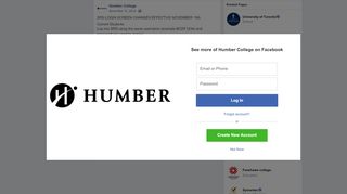 
                            10. Humber College - SRS LOGIN SCREEN CHANGES EFFECTIVE ...