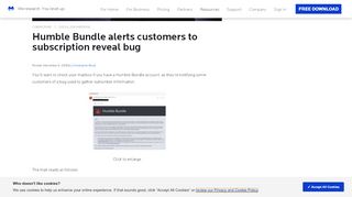 
                            12. Humble Bundle alerts customers to subscription reveal bug ...